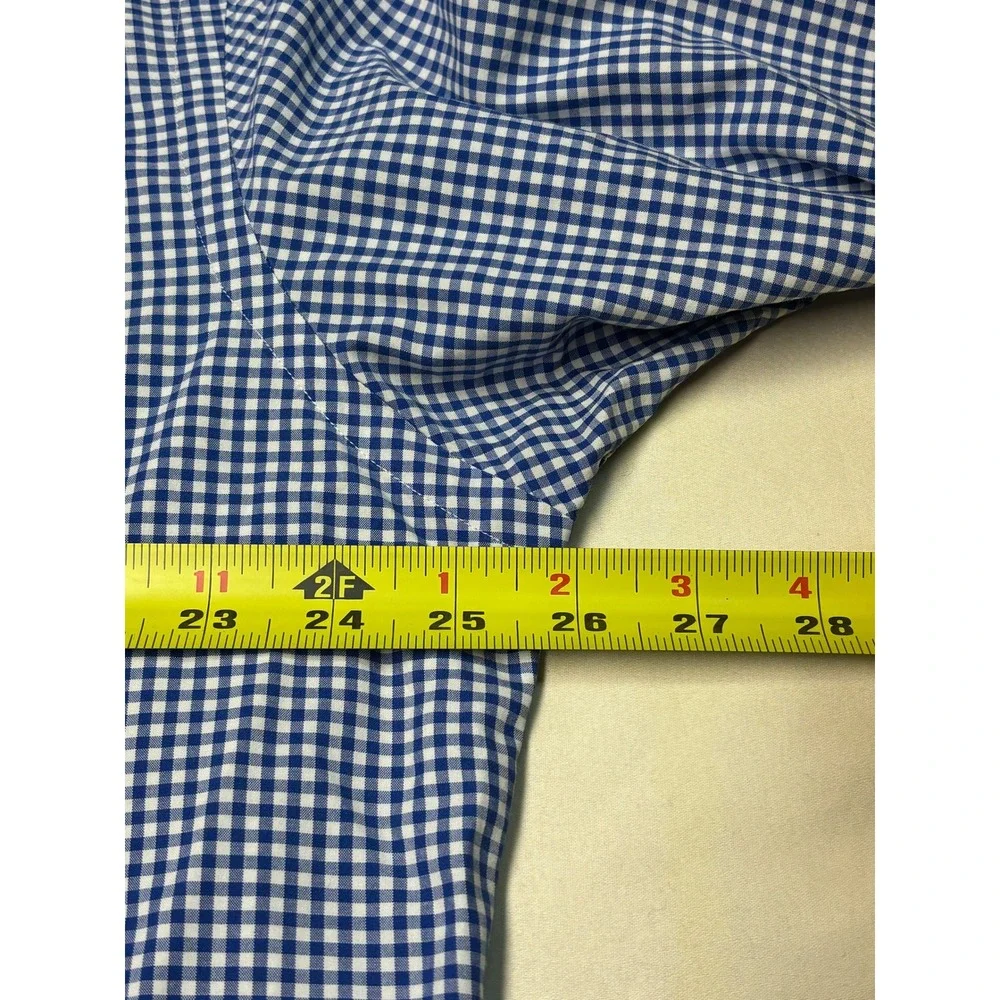 Polo Ralph Lauren Gingham Button‎ Down Shirt Red Pony Logo Blue White XL